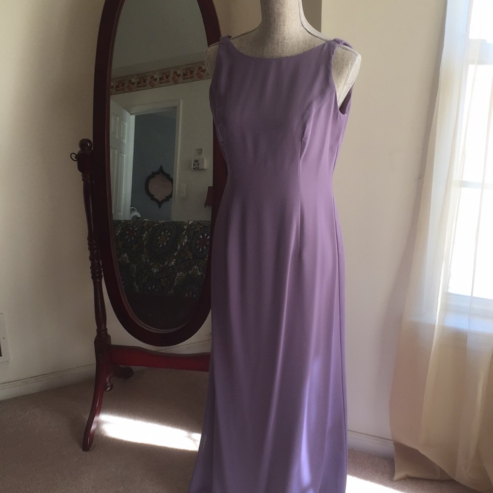 Dusty lavender convertible gown